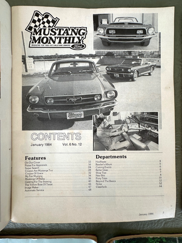 1984 Mustang Monthly Magazines Complete 12 Months Shelby Fastback 5.0 Magazine - Picture 9 of 19