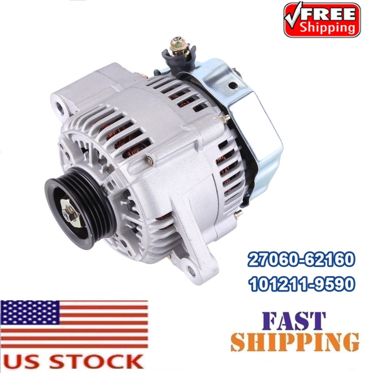 80 AMP 27060-62160 Alternator For 1999-2004 Toyota 4Runner