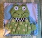 RARE MacKENZIE CHILDS FROG HOODED TOWEL  Washcloth SET BABY BOYS GIRLS