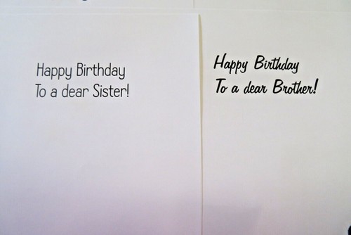 A4/A5 Family Birthday card Inserts fold to Handmade Cards FREE UK POST - Picture 3 of 6