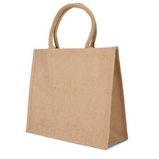 Milltown Merchants Jute Burlap Tote Bags - Reusable Burlap Bags - Large