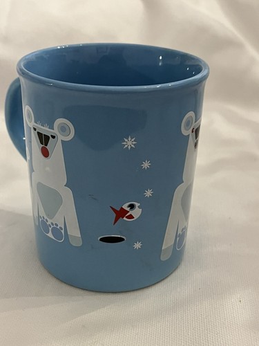 Extremely Rare Blue Marimekko Yakaruf mug cup Made In England *FREE SHIPPING* - Picture 5 of 10