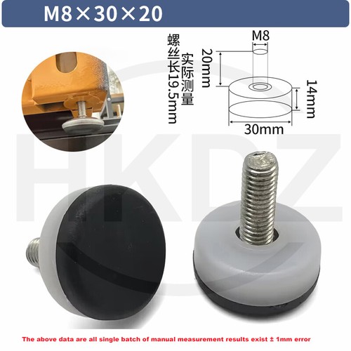 Levelling Machine Feet M6 M8 M10 Screw in Height Adjustable Furniture Feet Foot - Picture 46 of 53