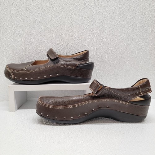 Wolky Brown Leather Adjustable Strap Mary Jane Slingback Shoes Womens EU 40 US 9 - Picture 3 of 19