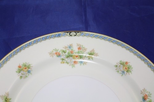 Rose China RO67 10" Dinner Plate Made in China EUC Printed Backstamp Floral Blu - Picture 4 of 5