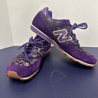 New Balance 574 Floral Print Fabric Purple Suede Women’s Sneakers Size 9 1/2