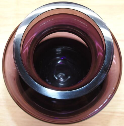 Vintage Modern Marquis by Waterford Amethyst Crystal Vase - Picture 3 of 7