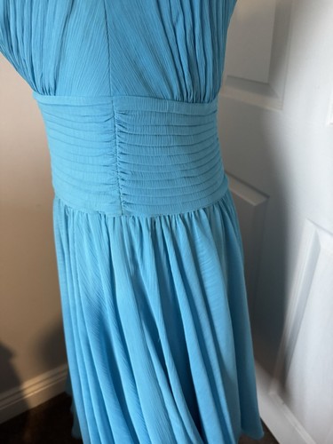 Frank Lyman Blue Chiffon Size 10 Overlay Knee-length Dress - Picture 13 of 17