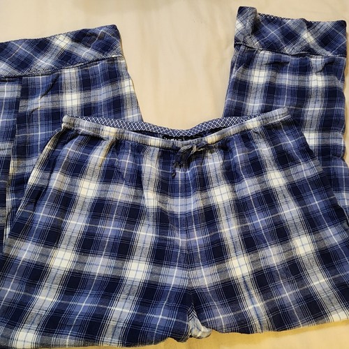 Womens Mix It Pajama Bottoms Size XL Blue Plaid Lounge Pants Drawstring MixIt - Picture 2 of 7