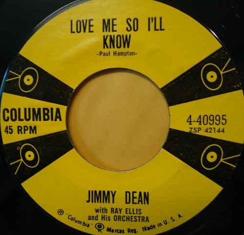 JIMMY DEAN - Deep Blue Sea / Love Me, So I'll Know - 45rpm in Canada - Picture 2 of 2