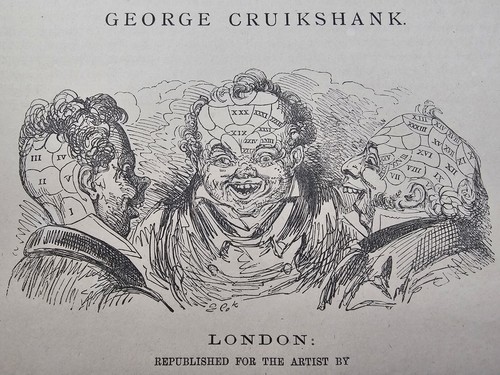 1873 Oblong Folio Phrenological Illustrations George Cruikshank Scarce - Bild 1 von 15