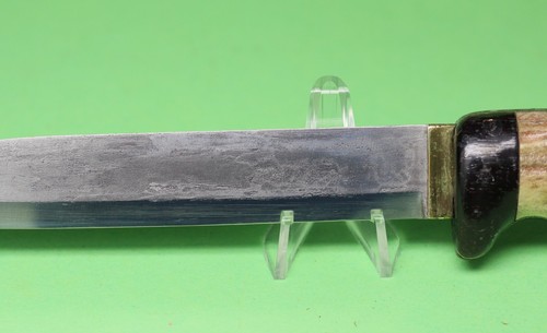 Unidentified Handmade Custom Vintage 1996 Stag Handle Hunting / Combat Knife - Picture 10 of 24