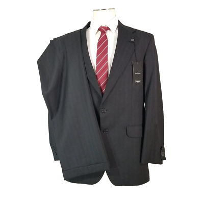 Haggar Black Label Suit Men's 42L Black Pants 36x34 Wool NEW Haggar Black Label Suit Men's 42L Black Pants 36x34 Wool NEW