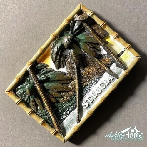 ST. Lucia Caribbean Sea Tourist Souvenir 3D Resin Fridge Magnet GIFT IDEA - Picture 2 of 4