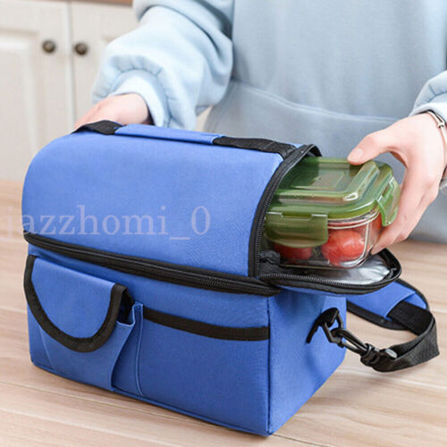 Insulated Lunch Bag For Women Men Kids Thermos Cooler Adults Tote Food Lunch Box - Picture 4 of 13