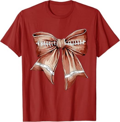 Lustiges T-Shirt Coquette Bow Fußballliebhaber Spieltag Fußball Mama Leben - Bild 4 von 10