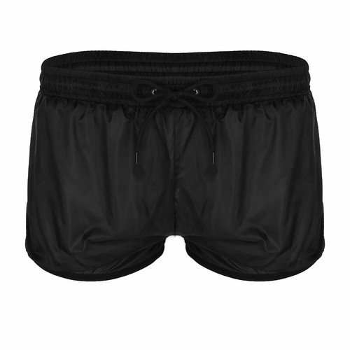 Pantalones cortos boxer de malla transparente para hombre baúles de playa con cordón corto - Imagen 15 de 20