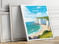 Uk, Kent Traditional 40x50cm Stretched Travel Canvas Wall Art Print