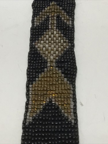 Beautiful Older Boy Scouts Beaded Black Gold Arrows Band 22” Order Of The Arrow? - Picture 12 of 14