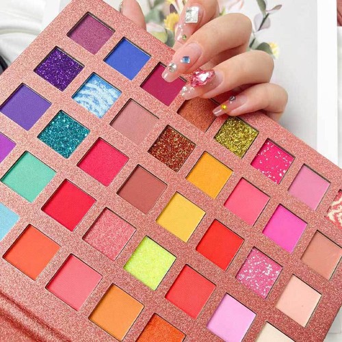 40-Color Eyeshadow Palette - Matte & Shimmer Waterproof & Highly Pigmented - Picture 3 of 5
