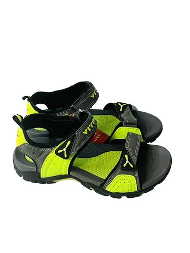 Vitike Hiking Sandals Women’s Size 7, UK Size 38 ~Neon Green & Gray Unisex NWT - Picture 4 of 11