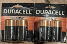 Duracell Coppertop D Batteries 4 Count - 10 Year Guaranty
