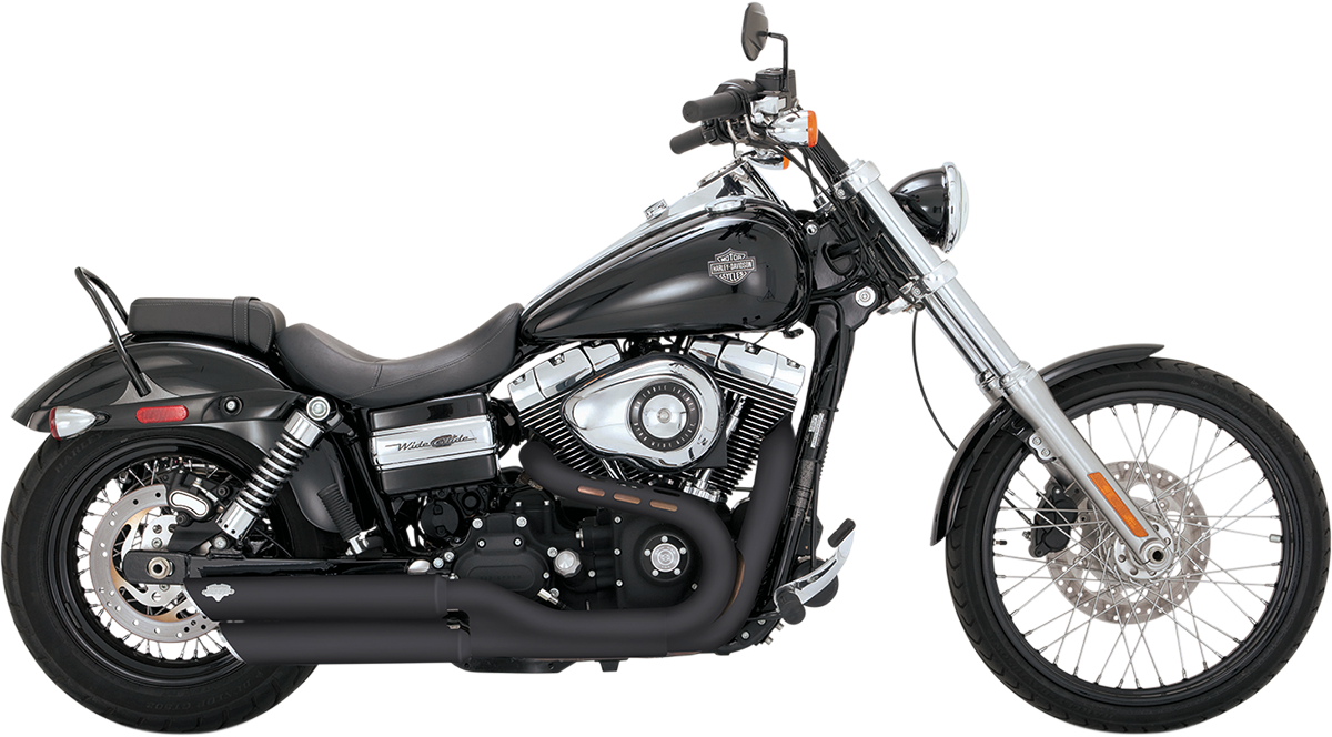 Vance & Hines - 46845 - Twin Slash 3in. Slip-Ons Harley FXDF