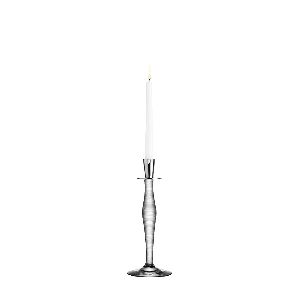Glass Art Deco Candle Candlesticks