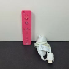 Pink OEM Official Nintendo Wii Remote Motion Plus Controller Nunchuck Lot Set