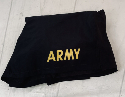 Bold Black Army Military Running Shorts Women's Small Yellow Army Logo 1318E - Bild 5 von 12