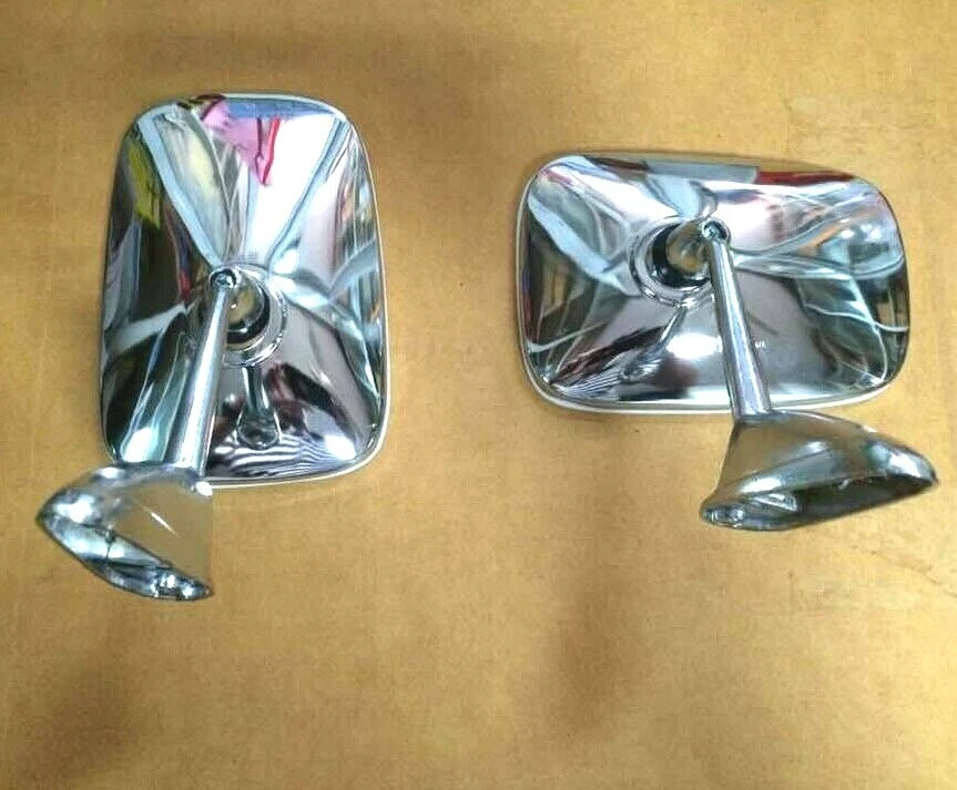 Peugeot 504 Saloon Cabriolet Coupé Break Pickup Chrome Fender&Door LH&RH Mirror - Image 2 of 4