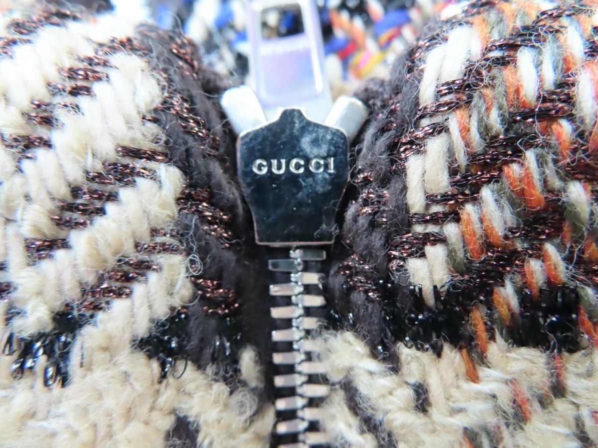 GUCCI★素敵!Brown/Multi Tweed Tartan Plaid Mini Skirt NWT GUCCI Brown/Multi Tweed Tartan Plaid Mini Skirt Size 38