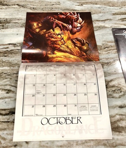 DragonLance The World of Krynn Trail Map und DragonLance 1991 & 1992 Kalender - Bild 10 von 12