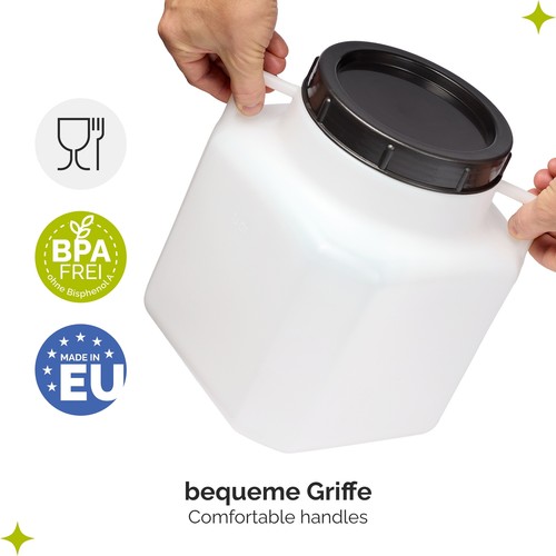 BPA-freies quadratisches Fass Behälter mit Deckel 5l 10l 20l 30l 40l 50l 100l - Bild 47 von 49
