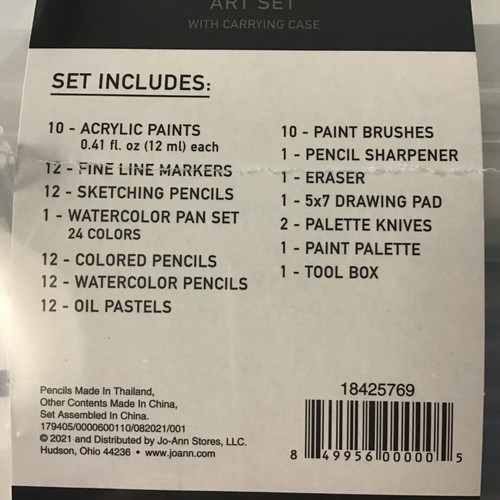 111 pc Art Drawing Set Kit For Kids Children Teens Adults Supplies Paint Pencil - Picture 2 of 5