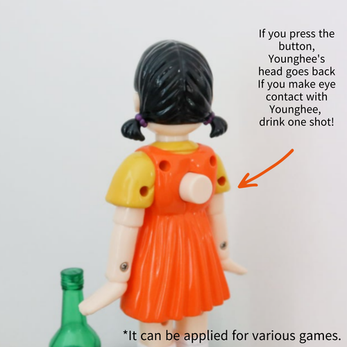 SQUID GAME x Jinro Chamisul Official Yunghee Doll Drinking Game Korea Rare Item - Picture 8 of 13