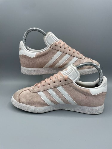 Adidas Gazelle Low Suede Trainers BB5472 Vapor Pink/White UK4 US 4.5 EU36.2/3 - Picture 5 of 11