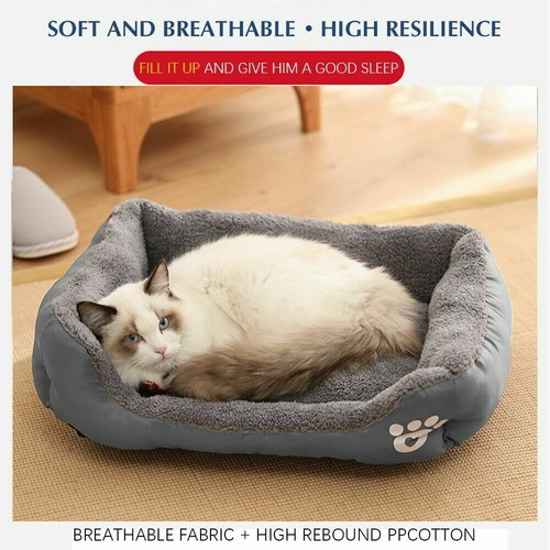 Hundebett Hundekissen Hundekorb Haustierbett Tierbett Hundesofa Katzenbett Hund - Bild 4 von 16