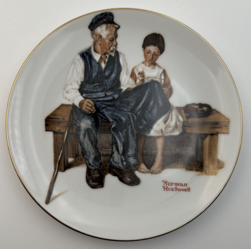 Norman Rockwell Series Four Beloved Classics Plates Vintage Limited Edition 1982 - Picture 4 of 7