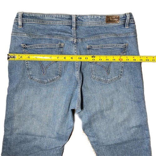 Lee Womens Stretch Denim Blue Jeans Mid-Rise Straight Leg Capri Sz14 LMKH31571 - Picture 11 of 17