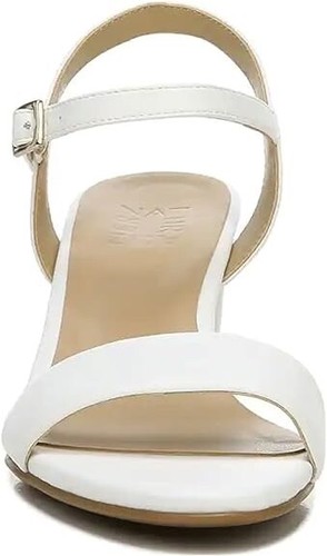 New Naturalizer Women's White Bristol Block Heel Dress Sandals Size 6.5 Wide - Picture 3 of 6