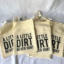 Gardening Apron With Pockets A Little Dirt Never Hurt NEW WITH TAGS Cotton Blend