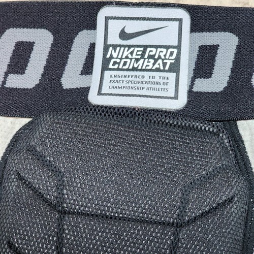 Nike Pro Combat Compression Shorts Mens XL Gray Sports Padded Dri-Fit Preowned - Picture 9 of 9