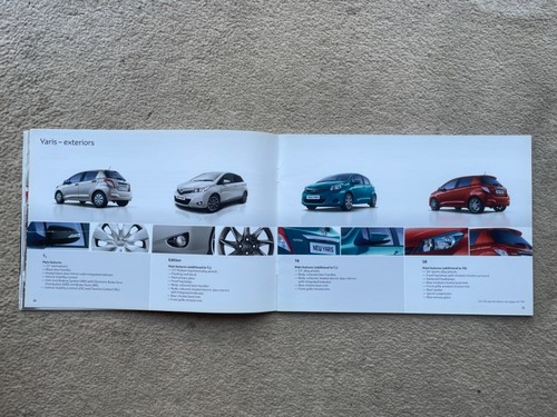 2013 Toyota Yaris Car Brochure (UK) - Picture 7 of 12