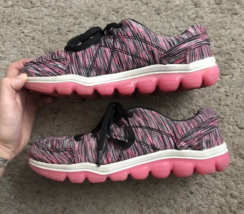DANSKIN NOW Womens Size 8 Multi Color Lace Up Athletic Sneakers Shoes - Picture 4 of 8