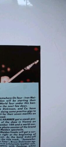 Iron Maiden Rare Metal Hammer poster original - Picture 8 of 12