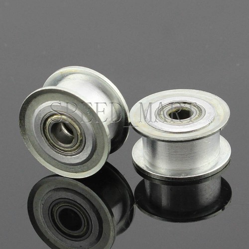 Smooth Idler Pulley With Bore 6mm Bearing For wide 7mm MXL XL HTD3M Timing belt - Picture 2 of 5