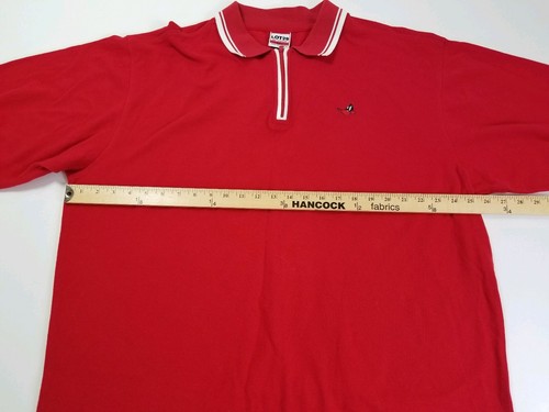 Lot 29 Daffy Duck Pullover Red Shirt Short Sleeve Size XXL Half Zipper Men's - Picture 8 of 10