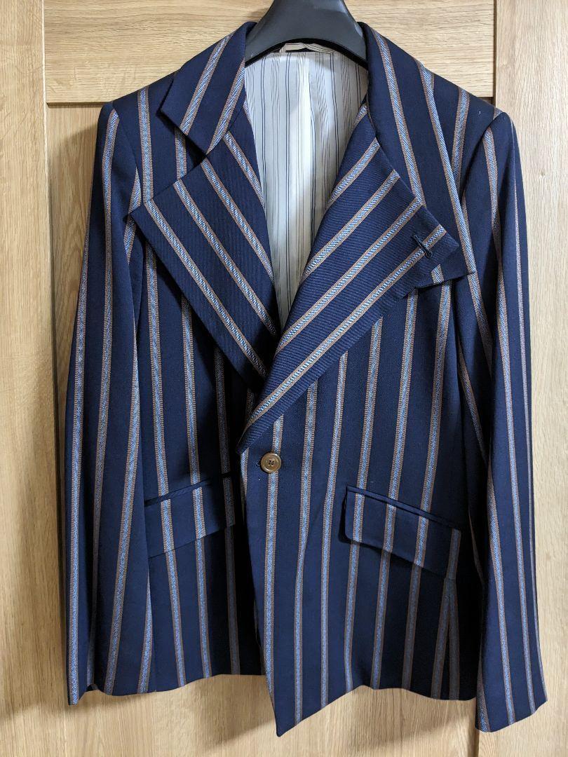 Vivienne Westwood Man Tailored Jacket Blue Stripe… - image 1