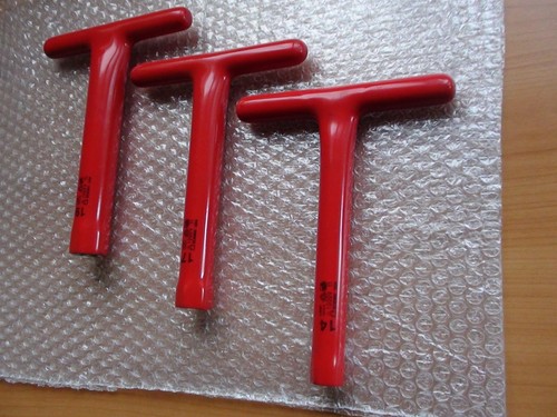 LEMP - VDE 1000V - T-Griff Steckschlüssel-Satz 14-17-19mm mit Schutzisolierung - Bild 5 von 12